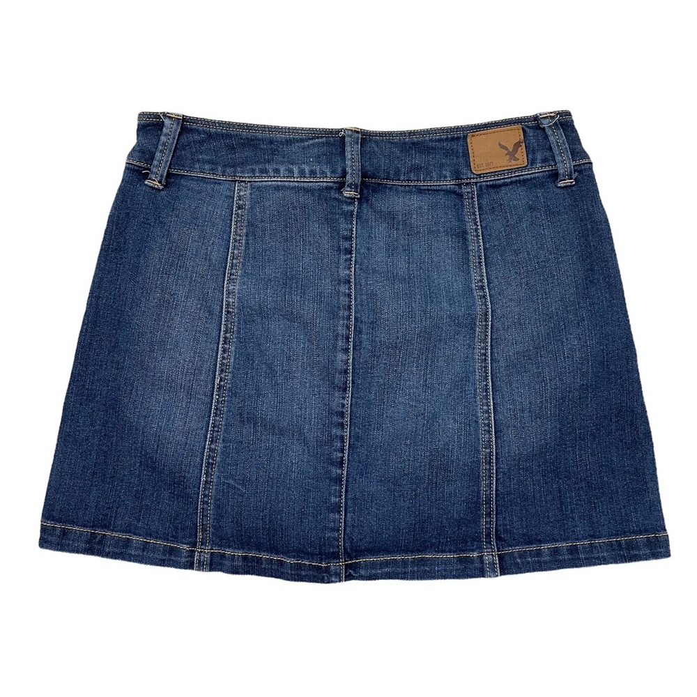 American Eagle Jean Ultra Button Down Mini Skirt … - image 2